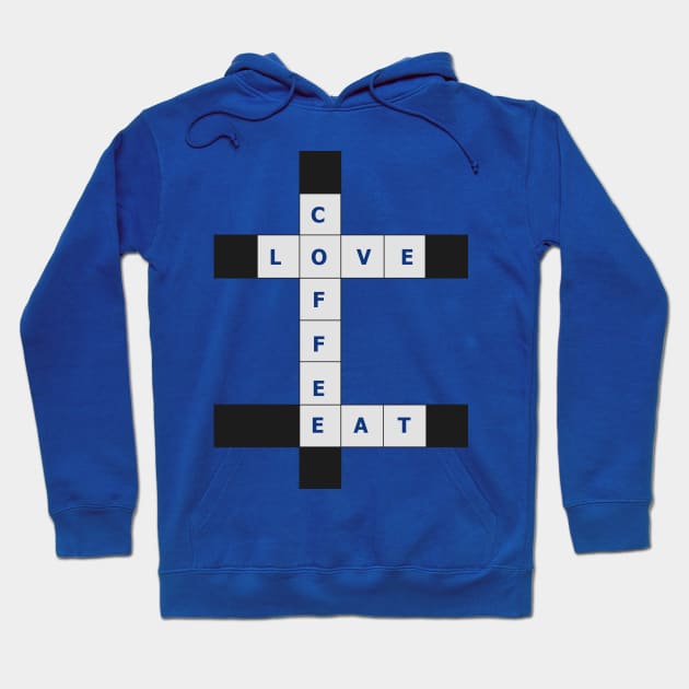 Love, Coffee, Eat crosswords Hoodie by wagnerps